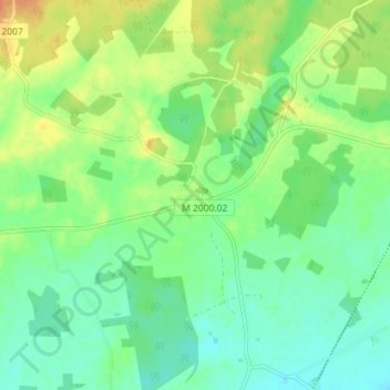 Träne topographic map, elevation, terrain