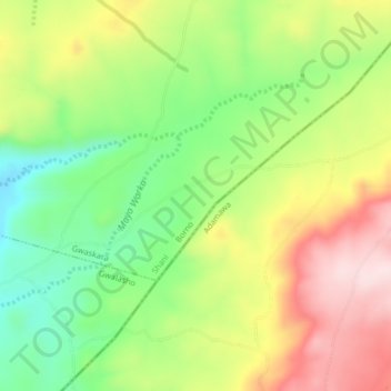 Tafe topographic map, elevation, terrain
