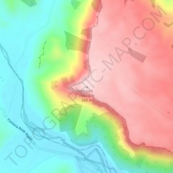 Mount Horrible topographic map, elevation, terrain