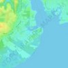 Postil topographic map, elevation, terrain
