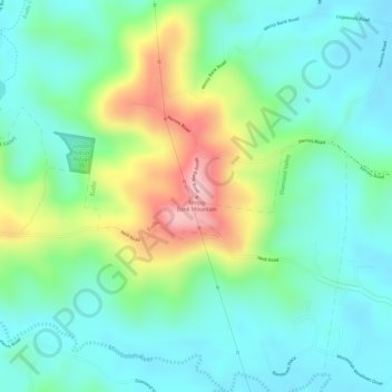 Mossy Bank Mountain topographic map, elevation, terrain