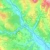 Les Ponts Tarrets topographic map, elevation, terrain