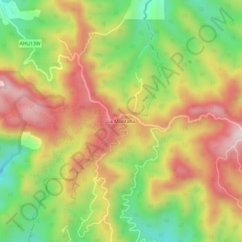 La Montaña topographic map, elevation, terrain