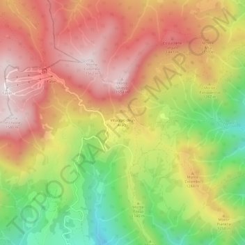 Villaggio degli Aracci topographic map, elevation, terrain