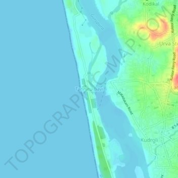 Tanniru Bavi topographic map, elevation, terrain