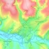 Aber-banc topographic map, elevation, terrain