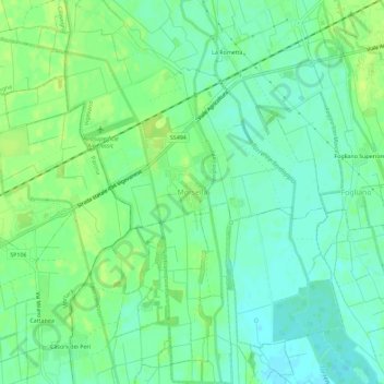 Morsella topographic map, elevation, terrain