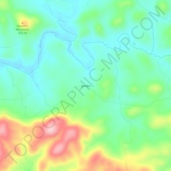 Jumbo topographic map, elevation, terrain