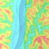 Lesage topographic map, elevation, terrain