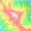 Mount Shanks topographic map, elevation, terrain