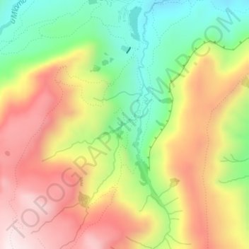 Albert's falls topographic map, elevation, terrain