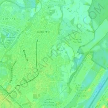Altenhof topographic map, elevation, terrain