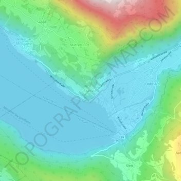 Starfach topographic map, elevation, terrain