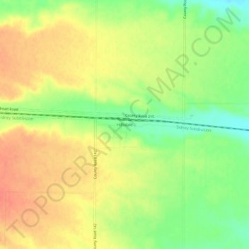 Hillsdale topographic map, elevation, terrain