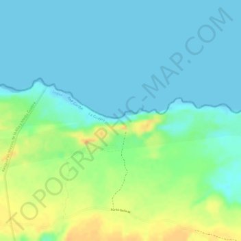 Dunas de Taroa topographic map, elevation, terrain