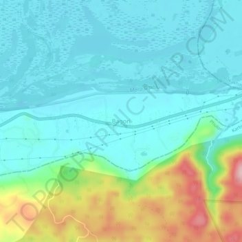 Bagori topographic map, elevation, terrain