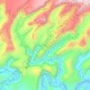 Bighorn Falls topographic map, elevation, terrain
