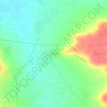 Lambo topographic map, elevation, terrain