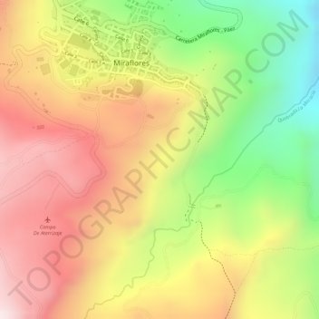 Moserrate topographic map, elevation, terrain