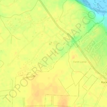 Highest point in Pitt County topographic map, elevation, terrain