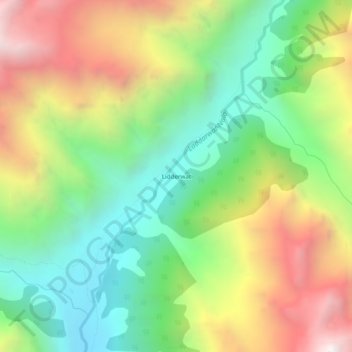 Lidderwat topographic map, elevation, terrain