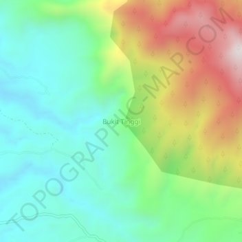 Bukit Tinggi topographic map, elevation, terrain
