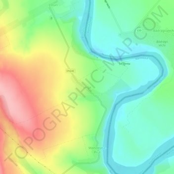 Iorga topographic map, elevation, terrain