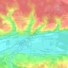 Les Verts Manteaux topographic map, elevation, terrain