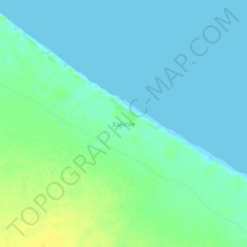 Xajiinle topographic map, elevation, terrain