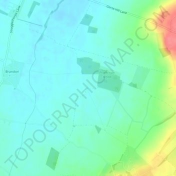 Moor Barn topographic map, elevation, terrain