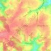 Céroux topographic map, elevation, terrain