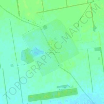 Novomykolaivka topographic map, elevation, terrain