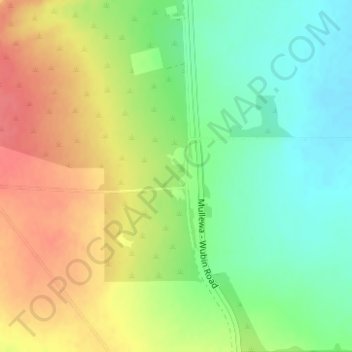 Caron topographic map, elevation, terrain
