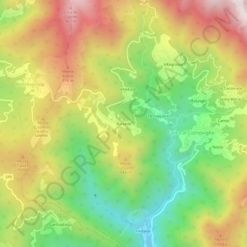 Borseda topographic map, elevation, terrain