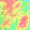 Newtown Square topographic map, elevation, terrain