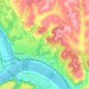 North Rochester topographic map, elevation, terrain