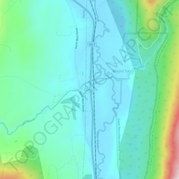 Danby topographic map, elevation, terrain