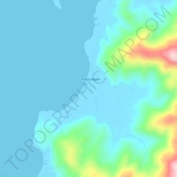 Sitio Pamuayan topographic map, elevation, terrain