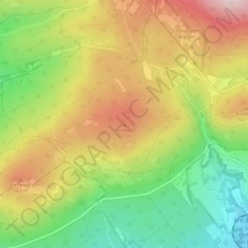 Steinkopf topographic map, elevation, terrain