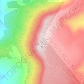 Erikli Tepe topographic map, elevation, terrain
