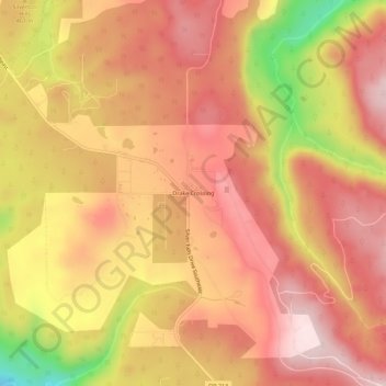 Drake Crossing topographic map, elevation, terrain