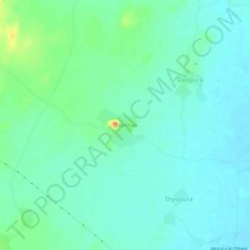 Deomali topographic map, elevation, terrain