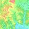Font Vendome topographic map, elevation, terrain