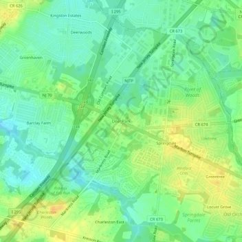Deer Park topographic map, elevation, terrain
