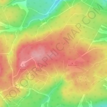 Robin's Knowe topographic map, elevation, terrain