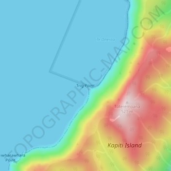 Trig Point topographic map, elevation, terrain
