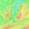 Breisgau topographic map, elevation, terrain