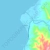 Guinabasan topographic map, elevation, terrain
