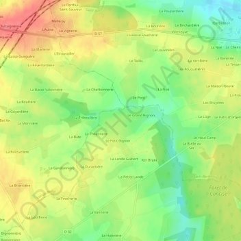 Maryland topographic map, elevation, terrain