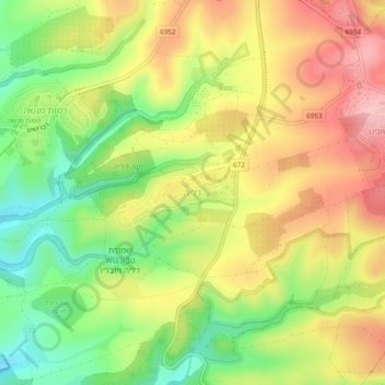 Dalia topographic map, elevation, terrain